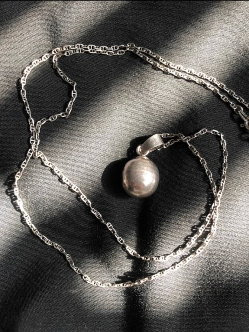 Sphere jewerly 925 Silver necklace